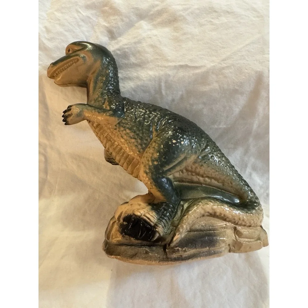 Vintage T-Rex Blow Mold Bank,‎ See Pictures For Wear